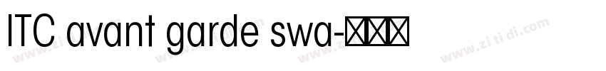 ITC avant garde swa字体转换